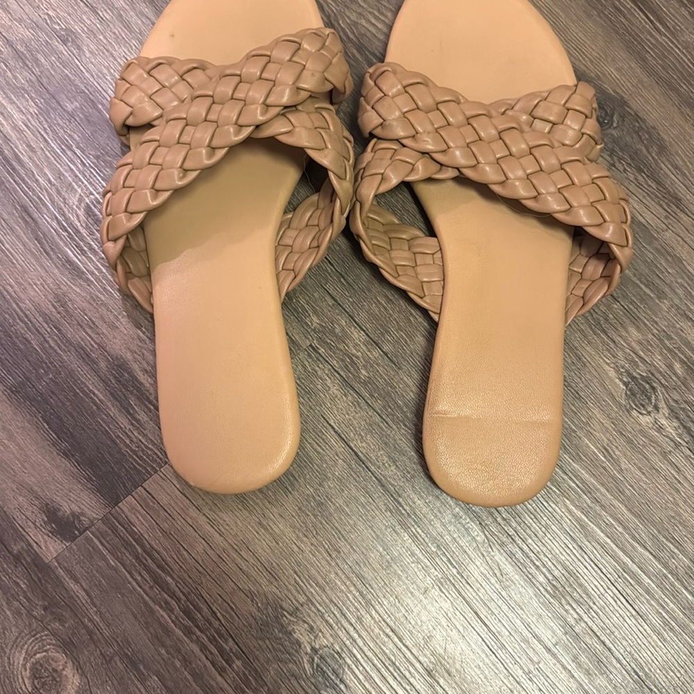 Women's Tan Braided Sandals